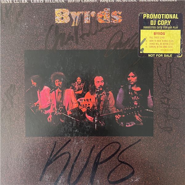 The Byrds signed album