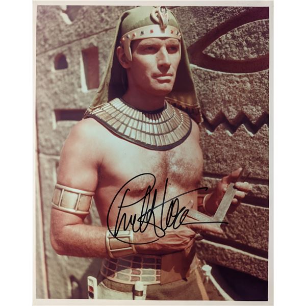 Charlton Heston signed photo