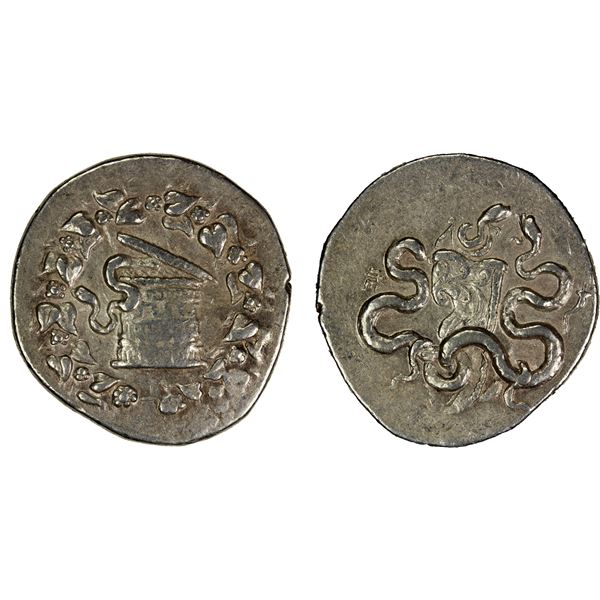 MYSIA: Pergamon, Roman rule, ca. 133-67 BC, AR cistophoric tetradrachm (12.61g), ca. 150-140 BC, VF