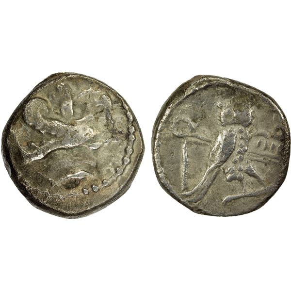 PHOENICIA: Tyre, 'Ozmilk (Azemilkos), ca. 349-310 BC, AR shekel (8.37g), F-VF