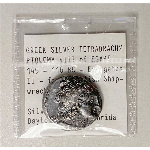 PTOLEMAIC: Ptolemy X Alexander I, 101-88 BC, AR tetradrachm, Alexandria, year 16 (101 BC), VF