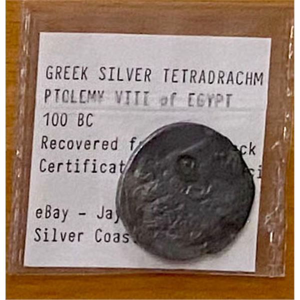 PTOLEMAIC: Ptolemy X Alexander I, 101-88 BC, AR tetradrachm, Alexandria, year 20 (97 BC), VF