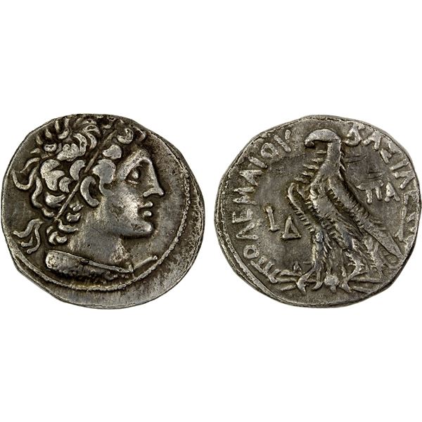 PTOLEMAIC: Ptolemy XII Neos Dionysos (Auletes), 80-51 BC, AR tetradrachm (13.78g), Alexandria, year
