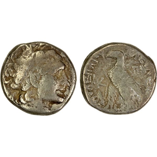 PTOLEMAIC: Kleopatra VII Thea Neotera, 51-30 BC, AR tetradrachm (9.82g), Alexandria, year 20 (33/2 B
