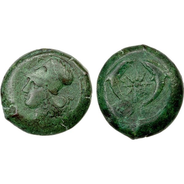 SICILY: Syracuse, Dionysios I, 405-367 BC, AE drachm (32.62g), VF