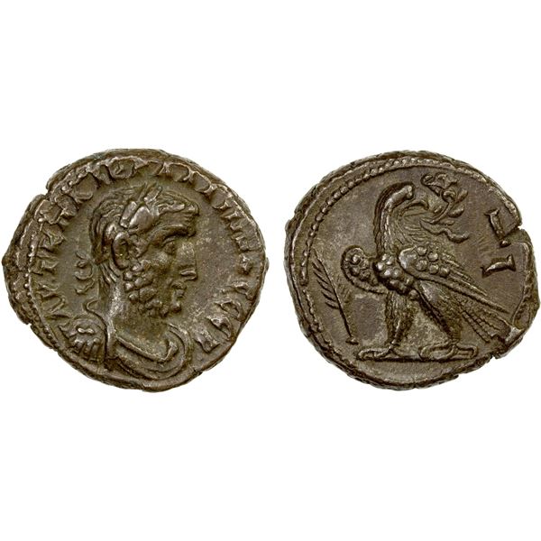 ROMAN PROVINCIAL: EGYPT: Gallienus, 253-268 AD, potin tetradrachm (11.03g), year 10 (262/3 AD), Choi