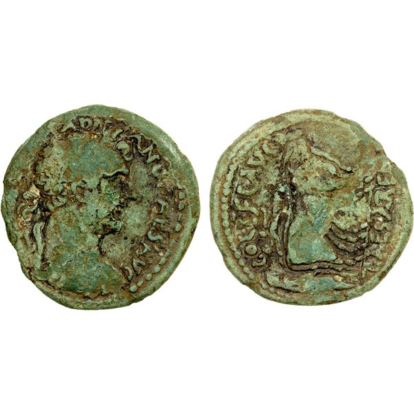 ROMAN PROVINCIAL: JUDEA: Caesarea Maritima: Hadrian, 117-138 AD, AE unit (15.26g), F-VF