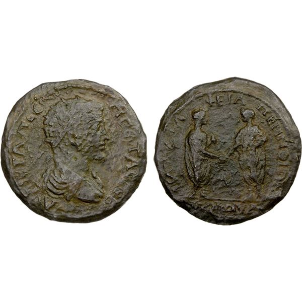 ROMAN PROVINCIAL: THRACE: Perinthus: Geta, 209-211 AD, AE hexassarion (18.29g), 211-212 AD, Fine