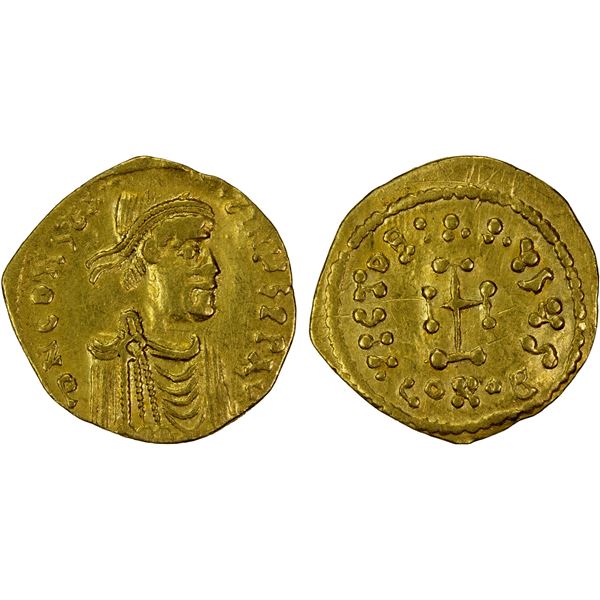 BYZANTINE EMPIRE: Constantine IV Pogonatus, 668-685, AV tremissis (1.38g), Constantinople, 669-681,