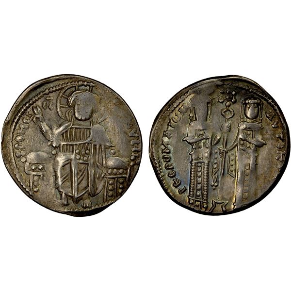 BYZANTINE EMPIRE: Andronicus II & Michael IX, 1282-1320, AR basilicon (2.09g), Constantinople, 1304-
