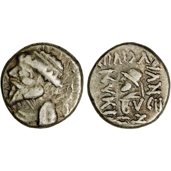 ELYMAIS: Kamnaskires V, ca. 54/3-33/2 BC, AR hemidrachm (1.61g), Seleukia on the Hedyphon, SE 26x, V
