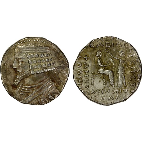 PARTHIAN KINGDOM: Phraates IV, ca. 38-2 BC, AR tetradrachm (11.98g), Seleukia on the Tigris, SE 288