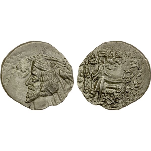 PARTHIAN KINGDOM: Phraates IV, ca. 38-2 BC, AR drachm (3.70g), Mithradatkart, VF-EF