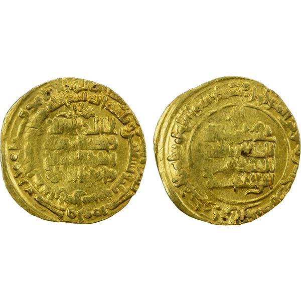GHAZNAVID: Mahmud, 999-1030, AV dinar (4.29g), Herat, AH393, F-VF