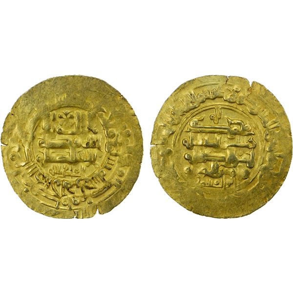 GHAZNAVID: Mahmud, 999-1030, AV dinar (3.27g), Herat, AH407, VF