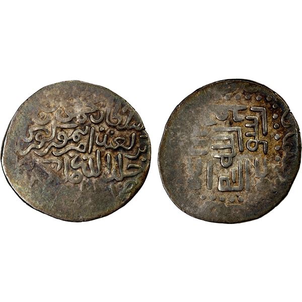 TIMURID: Timur, 1370-1405, AR tanka (6.11g), Astarabad, DM, VF-EF