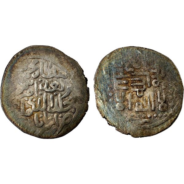 TIMURID: Timur, 1370-1405, AR tanka (6.06g), Astarabad, DM, VF