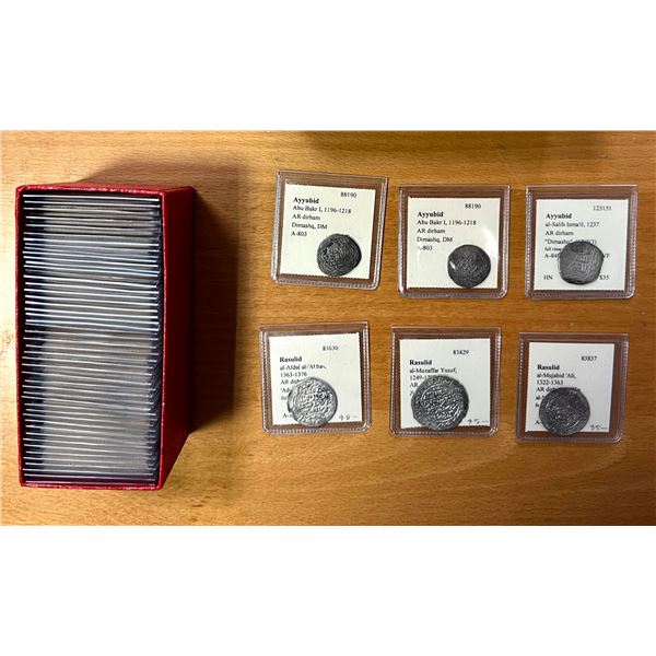 MEDIEVAL ISLAMIC: LOT of 54 coins