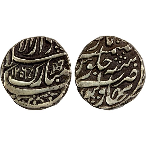 BAHAWALPUR: Muhammad Bahawal Khan III, 1825-1852, AR rupee (9.93g), Bahawalpur, AH1256, VF-EF