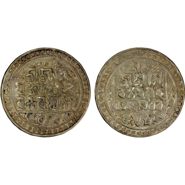 JAINTIAPUR: Ram Simha II, 1790-1832, AR rupee (9.11g), SE1712, VF