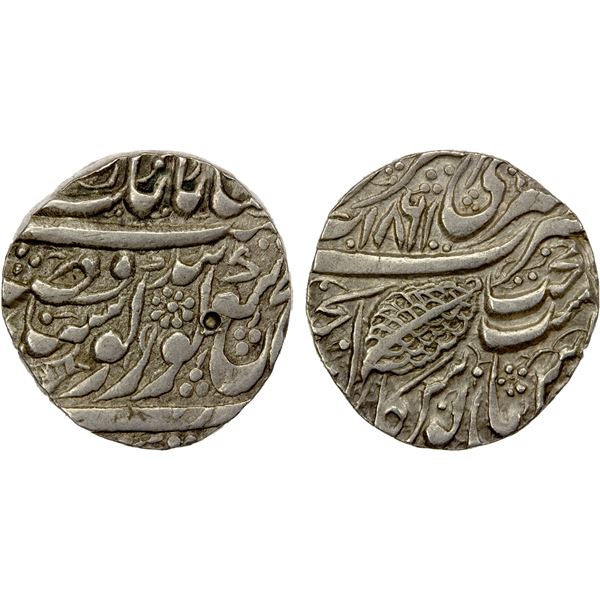 SIKH EMPIRE: AR nanakshahi rupee (11.15g), Amritsar, VS1861, EF