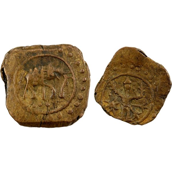 TRAVANCORE: AE kasu (1.83g), ca. 17th/18th century, VF-EF