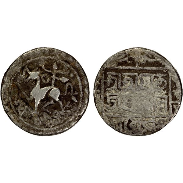 TRIPURA: Jaya Manikya, 1573-1577, AR tanka (10.04g), SE1495, Fine