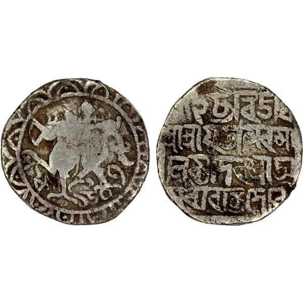 TRIPURA: Amara Manikya, 1577-1586, AR tanka (10.12g), SE1503, VG