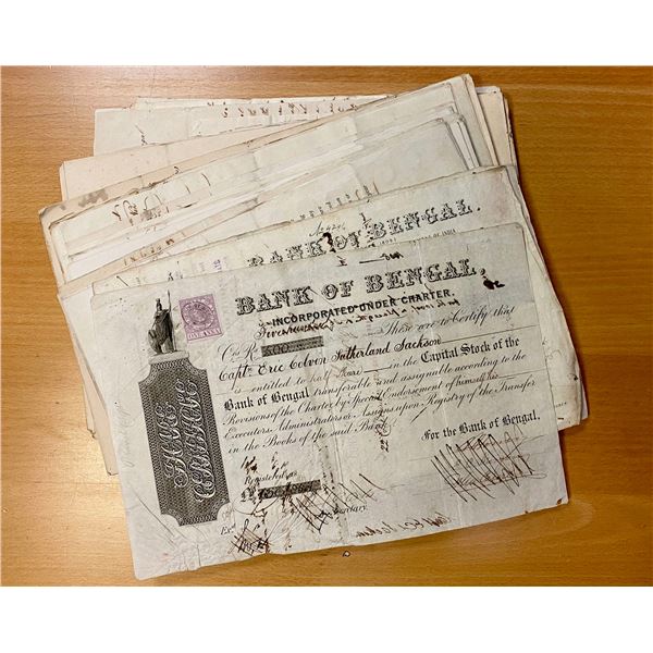 BENGAL PRESIDENCY: LOT of 101 items