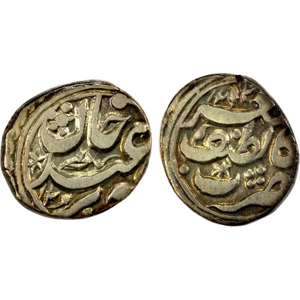 SINKIANG: Ya'qub Beg, 1865-1877, AR ½ miscal (1.42g), Kashgar, AH1292, Fine