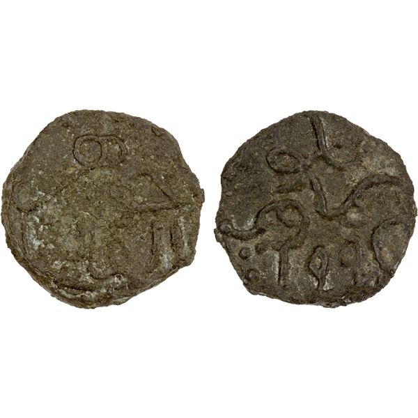 INDONESIA: ACEH: Jauhar al-Alam Shah, first reign, 1795-1815, lead pitis (1.78g), Teluk Samawi, AH12