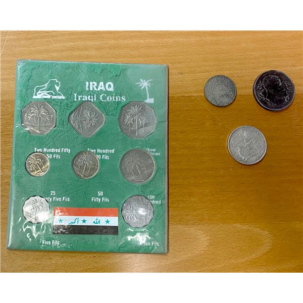 IRAQ: LOT of 1 set and 3 coins