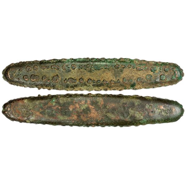 LAOS: Kingdom of Vientiane, 1707-1828, AE lat (100.81g), Choice VF