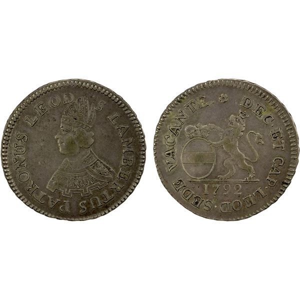 LORRAINE: Karl II, 1545-1608, AR ½ groschen (0.91g), ND, VF-EF