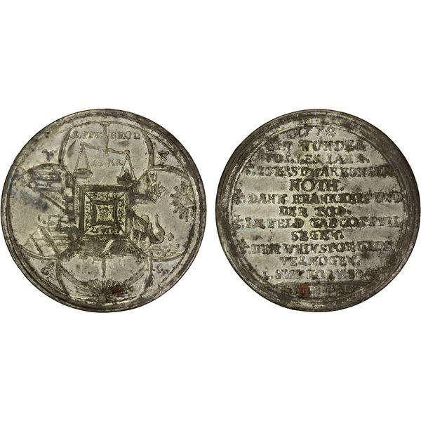 SAXONY: medal (15.66g), 1772, EF