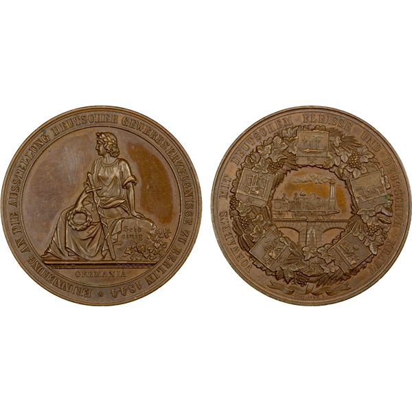 GERMANY: AE medal, 1844, AU