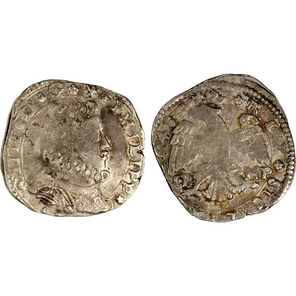 SICILY: Filippo IV, 1621-1665, AR 4 tari (10.35g), 1648, Choice VF