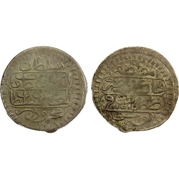 TUNIS: Mahmud I, 1730-1754, AR ¼ rial (5.36g), Tunis, AH1150, AU