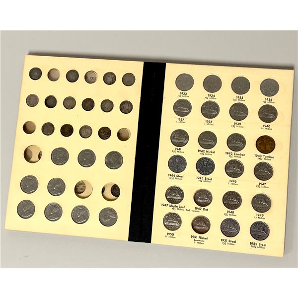 CANADA: COLLECTION of 5 cents