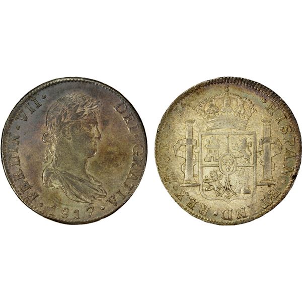 MEXICO: Fernando VII, 1808-1821, AR 8 reales, 1817-Mo, EF