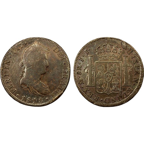 MEXICO: Fernando VII, 1808-1821, AR 8 reales, 1818-Mo, VF