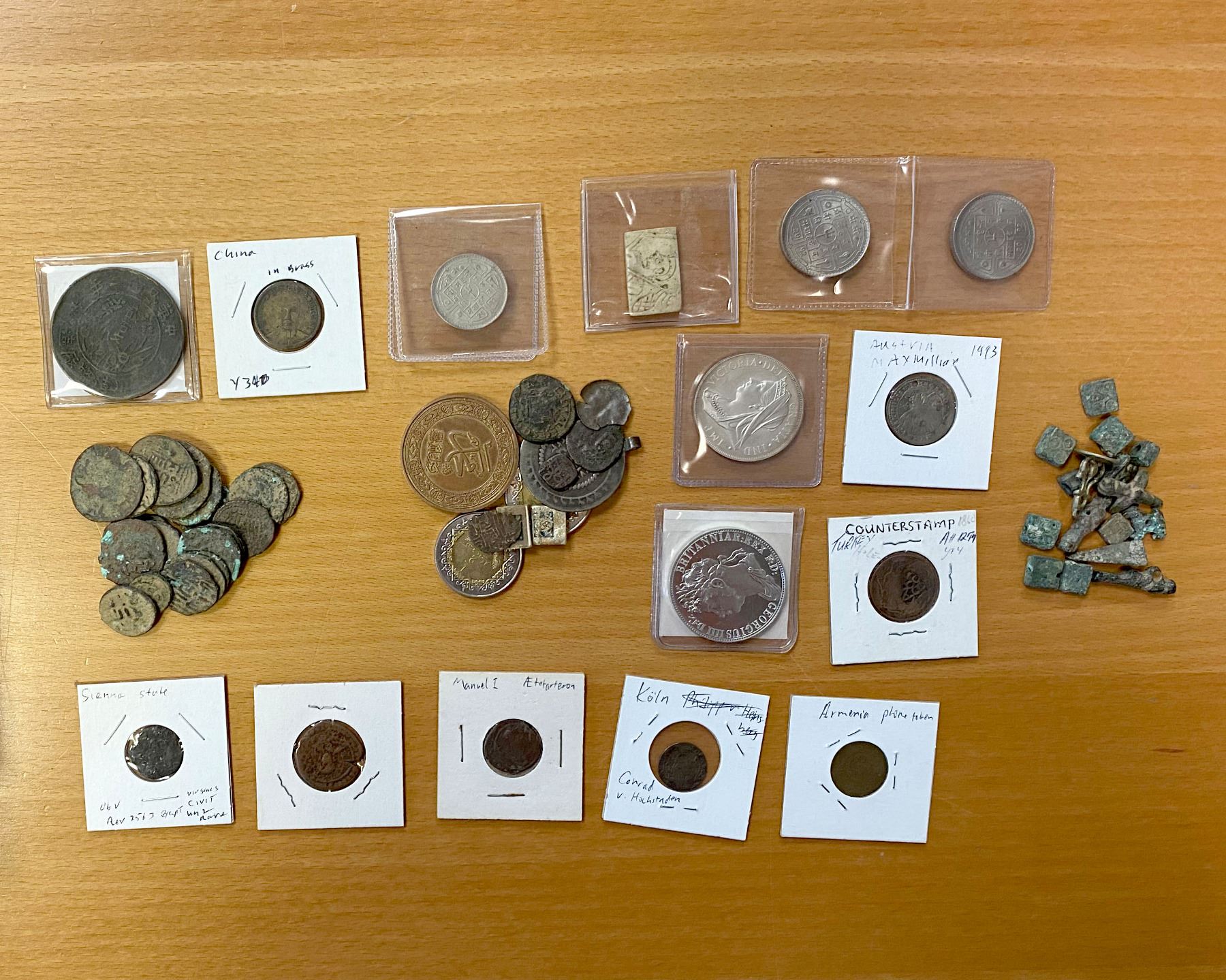 Coin Object WORLDWIDE: Various, LOT of 59 coins & objects - Stephen Album Rare Coins