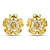 Plated 18KT White Gold 8.66ctw Citrine and Topaz Earrings