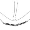 Rhodium Plated 2.28ctw Black Diamond Necklace