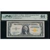 1935A $1 N Africa Silver Certificate PMG 64EPQ