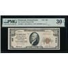 1929 $10 Pittsburgh PA National PMG 30EPQ
