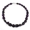 Rhodium Plated 450ctw Amethyst Necklace