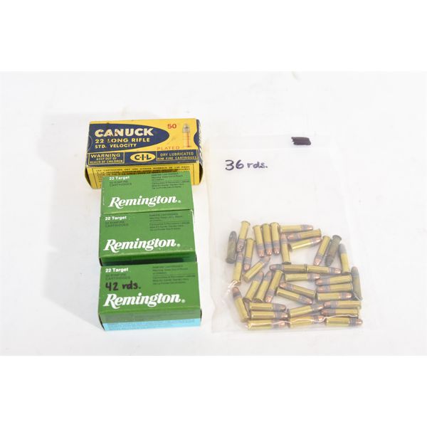 Box Lot 205 Rounds 22LR Ammunition