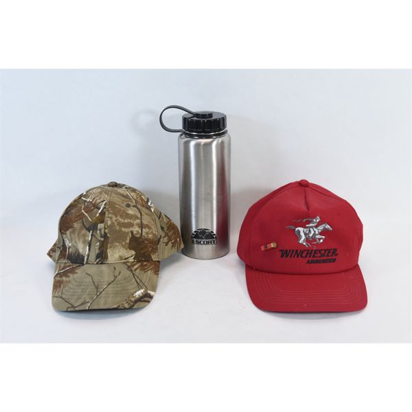 Box Lot Hats & Water Bottle