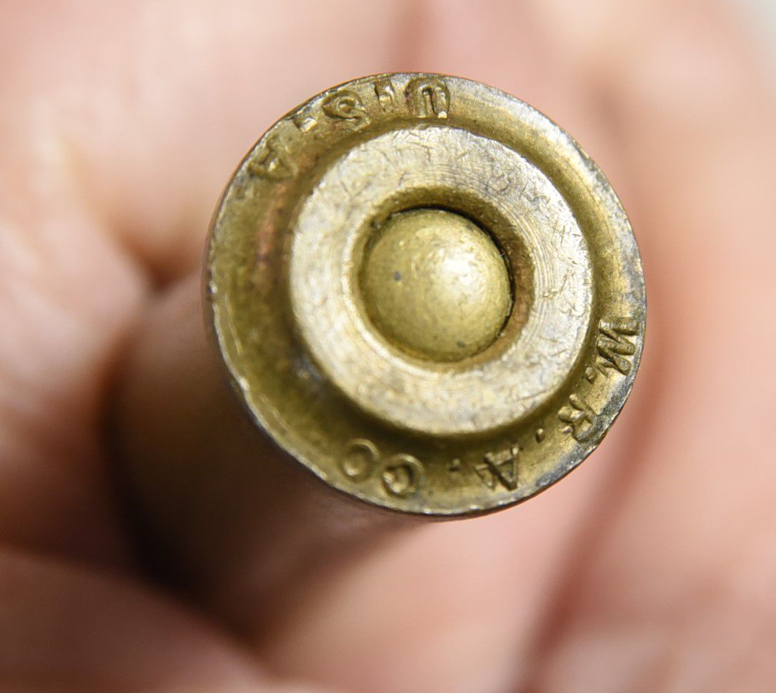 Lettered Bullets Rare Raised Letter 43 Mauser H.S. W.R.A. Co. U.S.A. Lead Flat Point Bullet